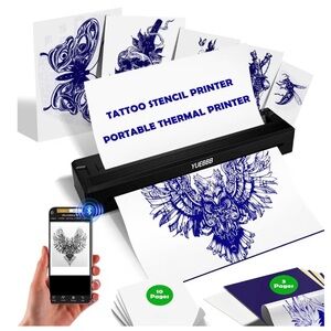 Inkless Portable Thermal Printer & Tattoo Stencil Printer